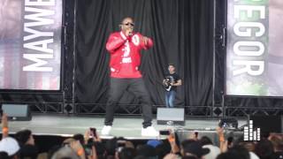 Mayweather vs McGregor Press Conference: OVO's Baka Performs 'Live Up To My Name'