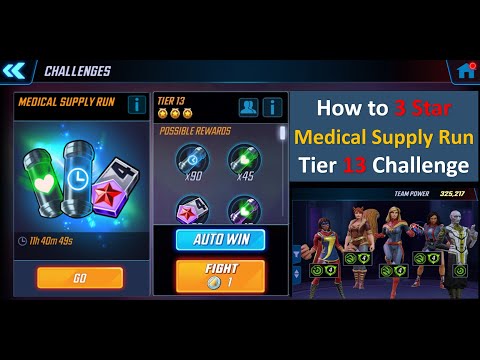 Medical Supply Run Tier 13 Challenge - Marvel Strike Force