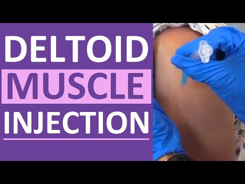 Intramuscular Injection in Deltoid Muscle with Z-Track Technique