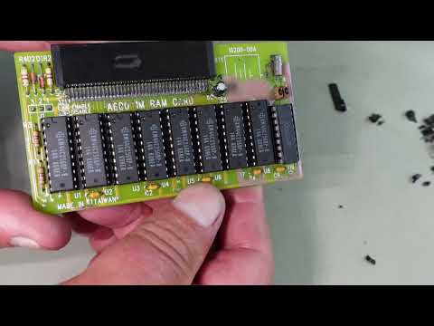 Amiga 600HD RAM Board Rescue - Leaky Battery Damaged