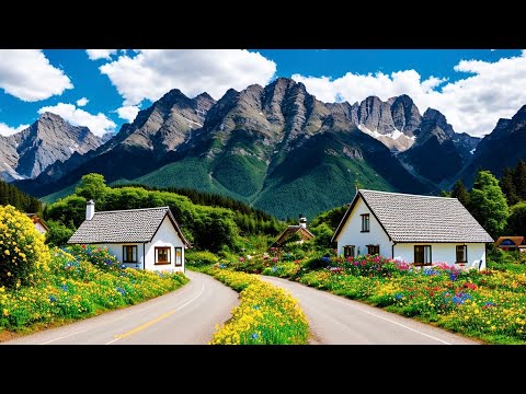 DRIVING  IN  ITALY ( SONDRIO ) ONE OF  THE MOST  BEAUTIFUL  VILLAGE  IN  ITALY - 4K