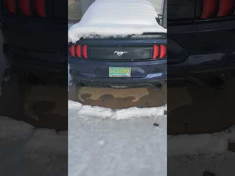 Mustang ecoboost borla atak axle back + CVF Y pipe 30 degree cold start