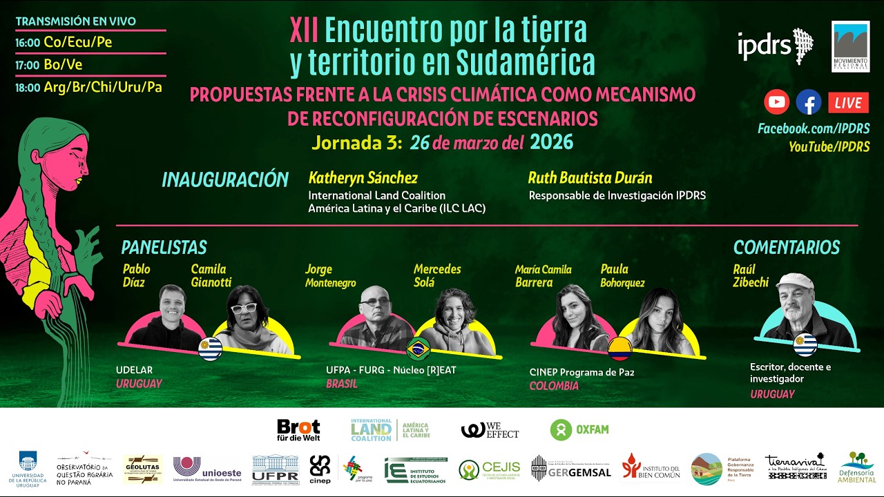 Jornada III: Propuestas frente a la crisis climática como mecanismo de reconfiguración de escenarios