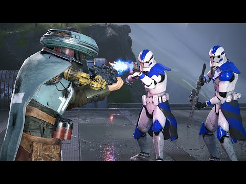 Arc Troopers vs Bounty Hunters! - STAR WARS JEDI FALLEN ORDER NPC Wars