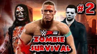 preview picture of video 'WWE 2K15 Zombies : Survival Mode - John Cena Adjusts Some Attitude #2'