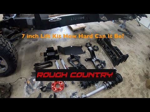 7 in Rough Country lift kit review and install on a 2017 GMC 1500 LTZ