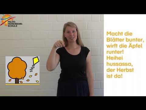 Der Herbst, der Herbst, der Herbst ist da - Lied zu Erntedank - mit METACOM - Symbolen