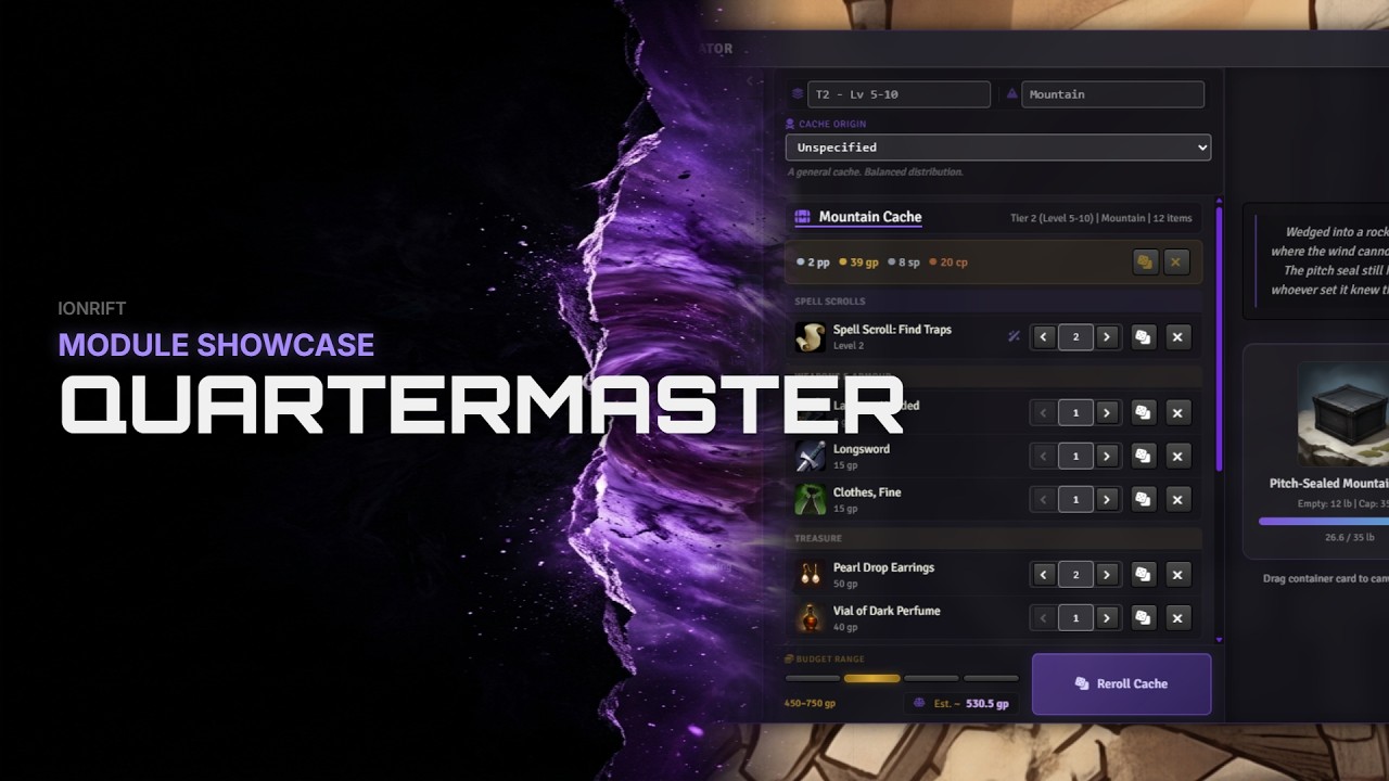 Ionrift Quartermaster is live