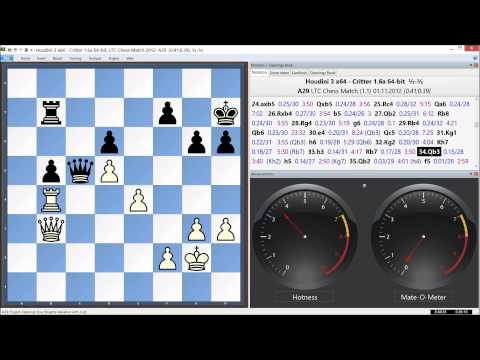 Houdini 3 x64 Vs. Critter 1.6a x64, LTC Chess Match, Game 1 of 96