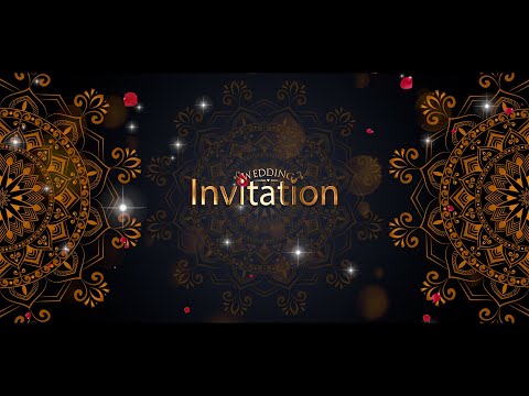 Wedding Invitation Without Text /Free Download / Link in description/KM Creative Works