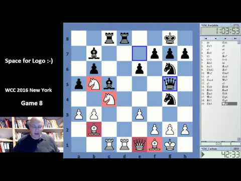 World Championship 2016 Game 8 Carlsen vs Karjakin