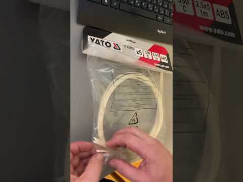 Стержни ABS для сварки пластика YATO 2.5x5 мм, L 1 м, 5 шт (YT-82305) Стержни ABS для сварки пластика YATO 2.5x5 мм, L 1 м, 5 шт (YT-82305)