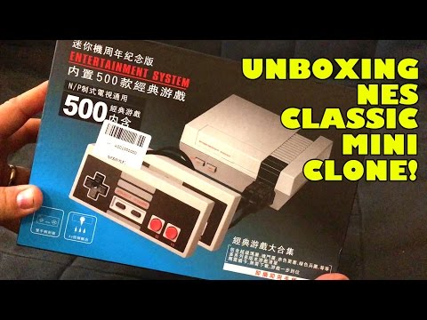 Chinese Knock Off NES Classic Mini Unboxing & Playing Nintendo Famiclone Bootleg