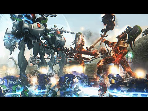 Unification Mod: Survival | Death Strike Chapter vs Aeldari! - Warhammer 40K: Dawn of War: Soulstorm