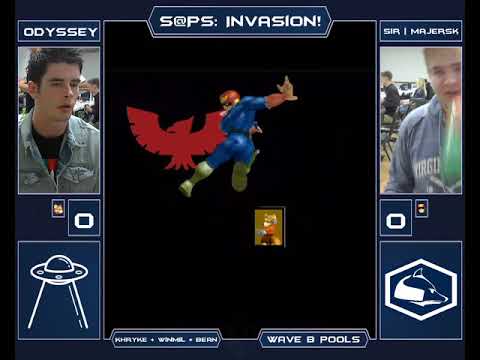 The Invasion Melee Singles - Majersk (Captain Falcon) vs Odyssey (Fox) - Wave B Pools