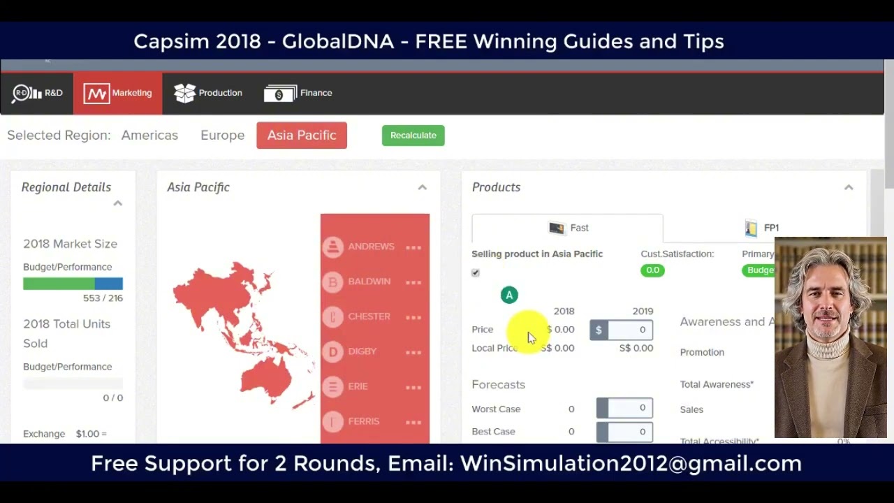 Capsim GlobalDNA Round 1 Guide   Top results VIP2