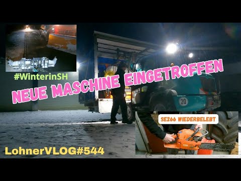 LohnerVLOG#544 Husqvarna SE266 wiederbelebt I Neue Kehrmaschine von Metal-Technik I Im Schnee festge