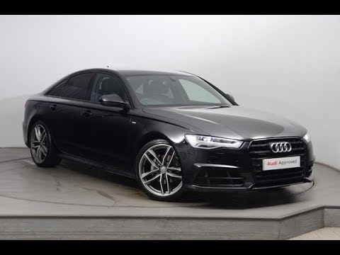 DA17JHE AUDI A6 TDI QUATTRO S LINE BLACK EDITION BLACK 2017, Nottingham Audi