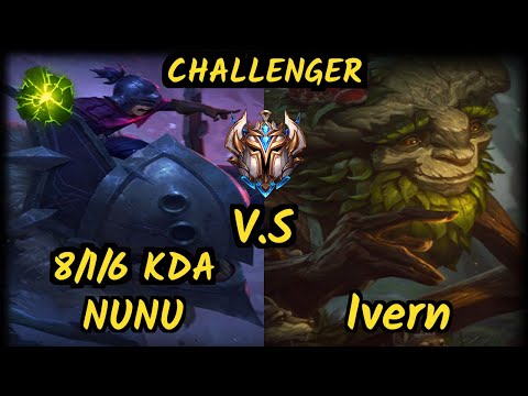 Cinkrof (NUNU & WILLUMP) vs IVERN - 8/1/6 KDA JUNGLE CHALLENGER GAMEPLAY - EUW