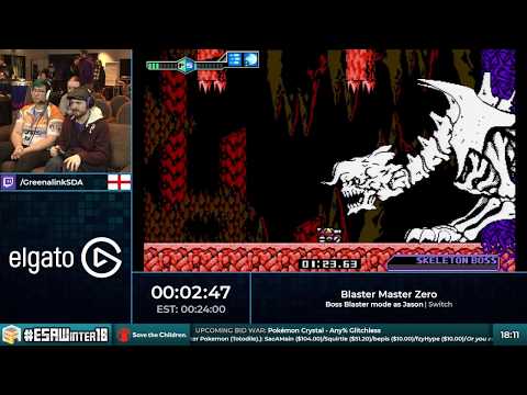 #ESAWinter18 Speedruns - Blaster Master Zero [Boss Blaster mode as Jason] by GreenalinkSDA