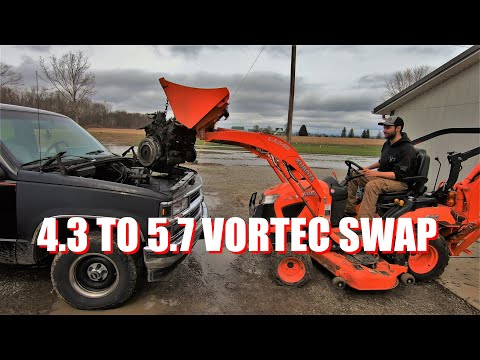 4.3 to 5.7 V8 Vortec swap in 1994 Silverado / American Detour