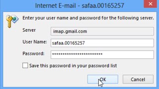 Outlook can't connect to Gmail | keeps asking for password