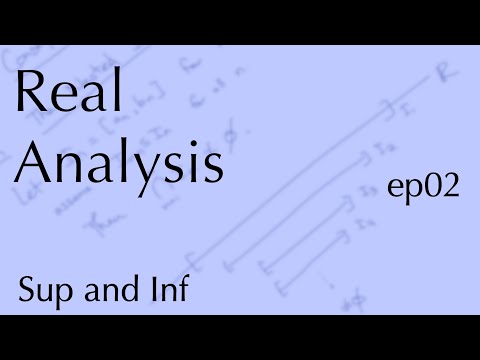 Real Analysis ep02: Sup & Inf (Sep 7, 2022)