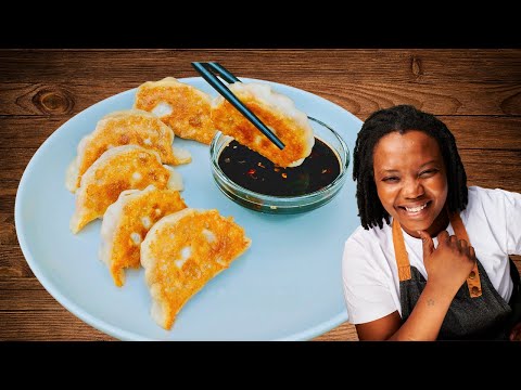 Crispy Mushroom Gyoza with Tofu & Veg || Vegan Dumpling Recipe