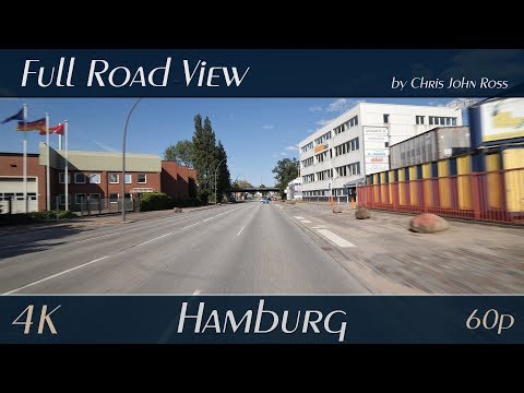 Hamburg, Germany: Billbrook, Grusonstraße, Bredowstraße, Moorfleeter Straße, Pinkertweg - 4K UHD