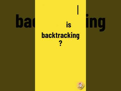 What is Backtracking? 🔄 Find Solutions Fast! #backtracking