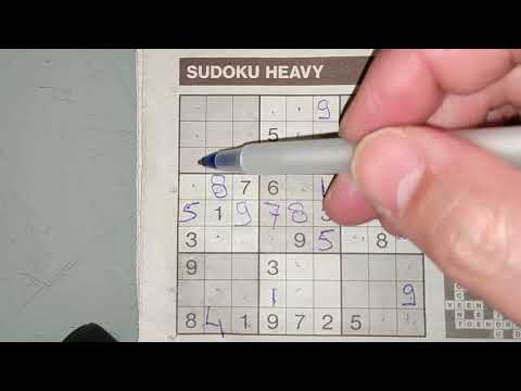 How to solve a Sudoku Heavy puzzle (with a Pdf file) 03-22-2019 part 2 of 2