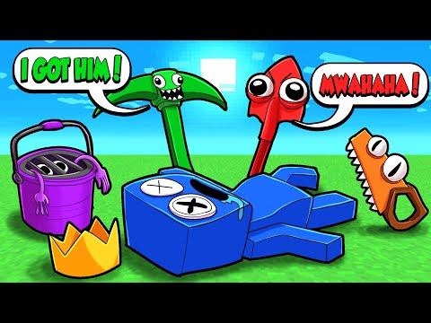 Ultimate Rainbow Tools in Minecraft | Cartoon Crab