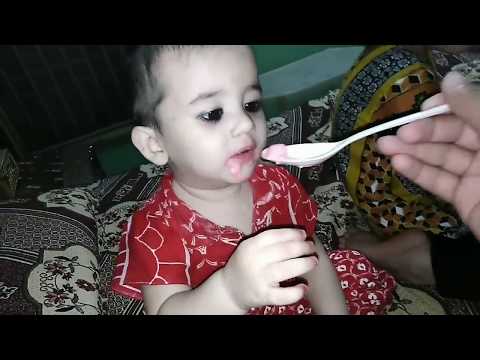 Cute Mahrukh eating ice cream