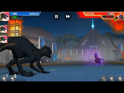 INDORAPTOR 999 vs DEATH DODO extremely dramatic - JURASSIC WORLD THE GAME
