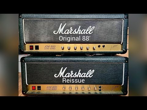Marshall JCM 800 2203 original vs reissue comparison