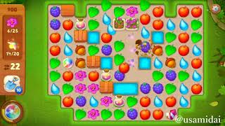 GARDENSCAPES Gameplay (iOS, Android) Level 900 ガーデンスケイプ 攻略 ゲーム実況