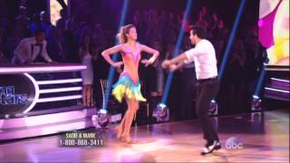 Mark Ballas & Sadie Robertson dancing Cha cha cha on DWTS 9 15 14