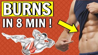 8 MIN Six Pack Workout - Burning Abs Routine At Home For Men (No Equipment)