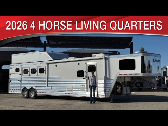 Preview image of 2026 Cimarron Norstar 4 Horse Living Quarters youtube video
