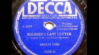 Ernest Tubb. Soldier´s Last Letter (Decca 6098, 1944)