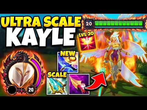 LEVEL 20 KAYLE IS THE MOST BROKEN THING IN LEAGUE HISTORY! (PENTAKILL IN 2 SECONDS)