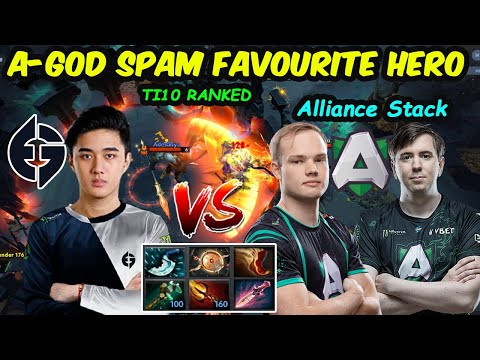 Abed Puck - Spam This hero for The International 10  vs Alliance Stack S4 Limmp  Dota 2 pro Gameplay