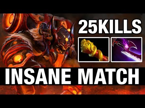 INSANE MATCH - 7ckngMad Plays Earthshaker - 25 KILLS - Dota 2