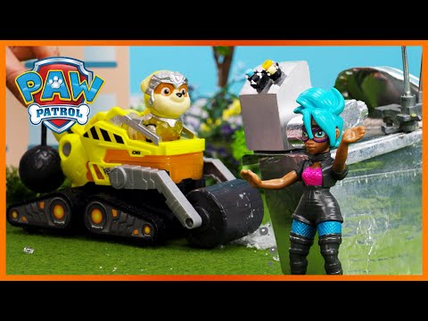 Mighty Pups Save Adventure City from a Hailstorm | PAW Patrol | Toy Play Episode for Kids