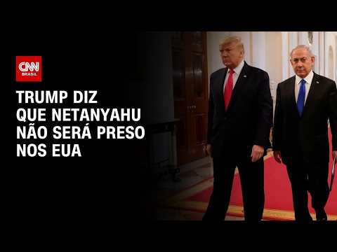 Trump diz que Netanyahu não será preso enquanto estiver nos EUA | CNN 360°