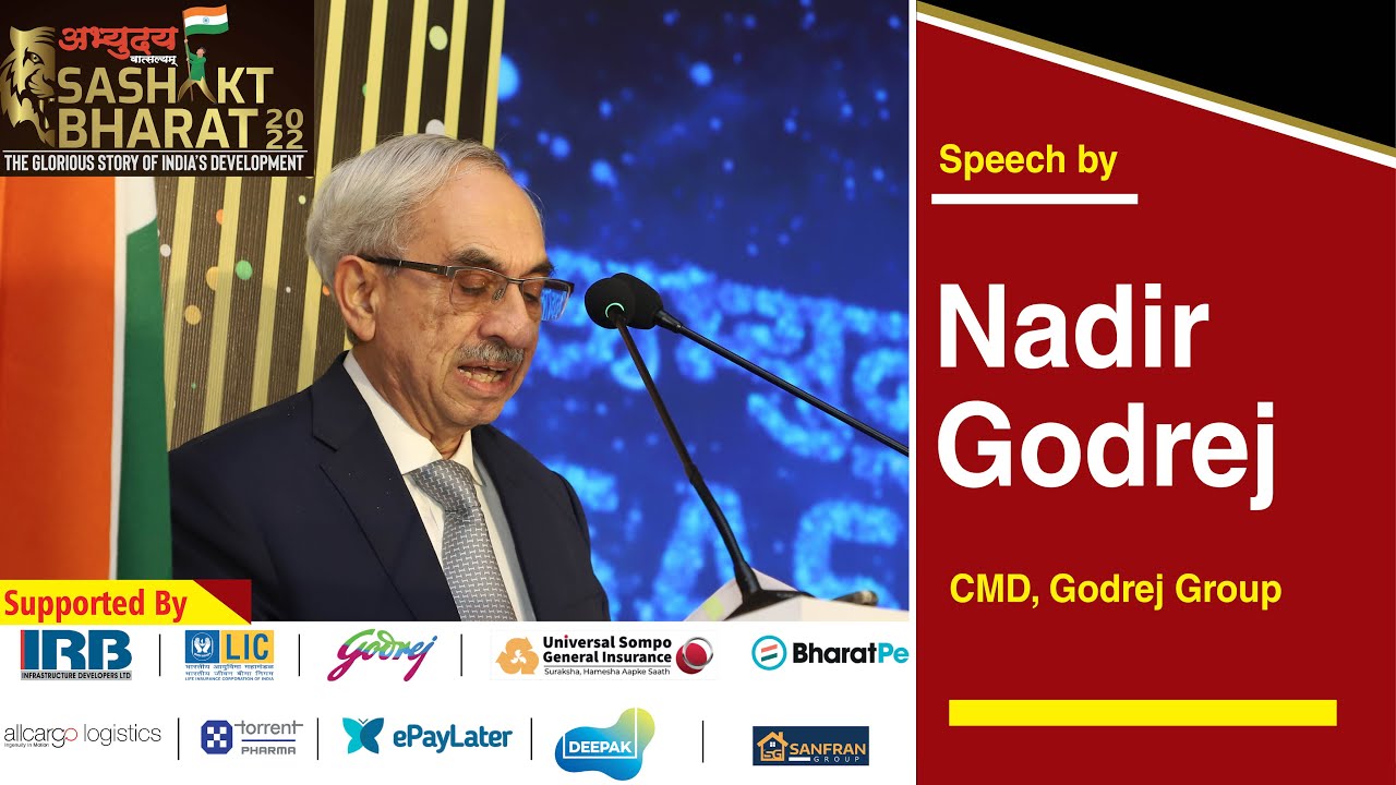 Mr. Nadir Godrej's speech at "Sashakt Bharat" coffee table book launching ceremony