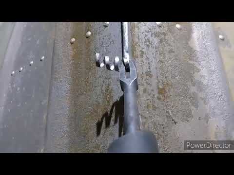 Казанка 5 замена форштевня при помощи пневмомолотка КМП25