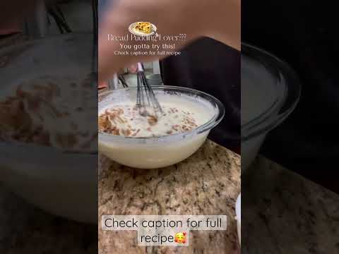 BREAD PUDDING LOVER??? YOU GOTTA TRY THIS!!💯 AMAZING EASY HOLIDAY DESSERT!