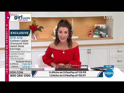 Colleen Lopez Sterling Silver 0.49ctw Diamond Halo Heart...