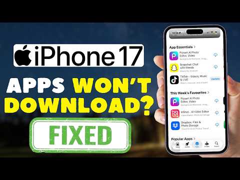 iPhone 17/17 Pro: Apps Not Downloading? [SOLVED] (2026)